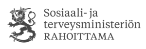 Sosiaali- ja terveysministeriön RAHOITTAMA logo